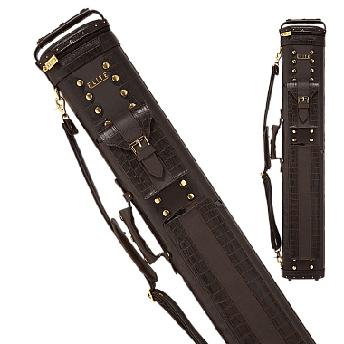Elite 2x4 Classic Cue Case – Brown Leather ECC24