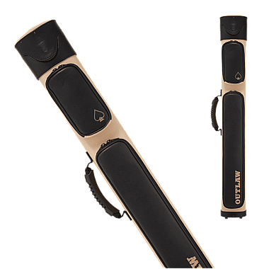 Outlaw OLX22 Pool Cue Case Light tan with 2 different color trim and pockets Outlaw OLX22 Pool Cue Case Light tan with 2 different color trim and pockets