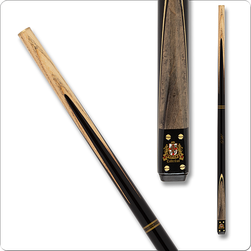 Riley RILS14 Gray Stained Snooker Cue - 9.5mm Boar Skin Tip