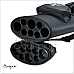 Scorpion SC35 3x5 Hard Cue Case – Black Vinyl with Embroidered Scorpion Logo