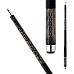 Voodoo 11 Gray Skull and Spiderweb Pool Cue - Leather Wrap
